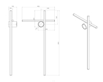 Бра FLOS COORDINATES W2 EU CHA 800х400h