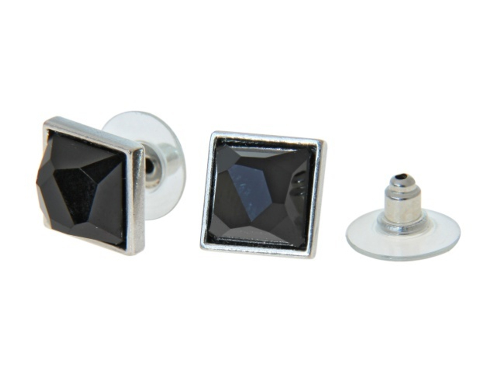 "Массерата" серьги в серебряном покрытии из коллекции "Kaleidoscope" от Jenavi  с замком пуссеты