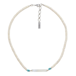 Колье Nature Bijoux, Milos, с перламутром, окрашенным говлитом и костью, NB26.1-15-43801 (белый)