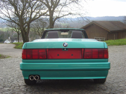 BMW E30 Бленда под стандартный номер ВП (Реплика "Стекловолокно")