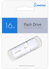 Флешка 16-GB SMART-BUY Keep белый