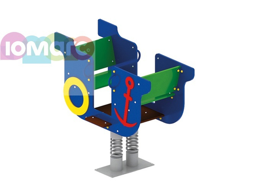 Качалка на пружине "Пароходик"