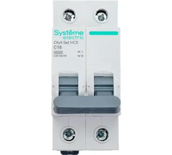 Автомат Systeme Electric City9 Set 2П 16А-С 4,5кА 37783