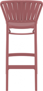 Стул пластиковый барный Siesta Contract Portofino, марсала