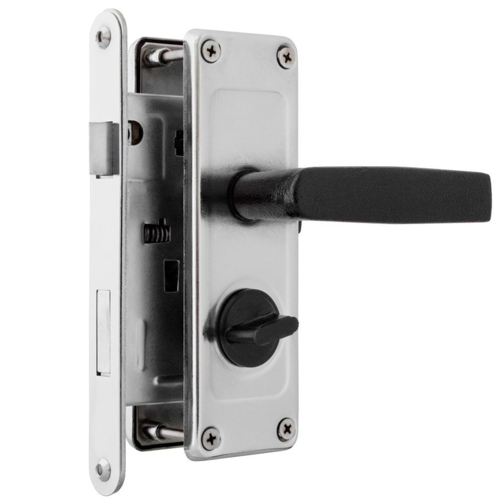 Замок врезной Зенит, ЗВ4Д, 00-00006651, ручка в комплект, цилиндровый, никель