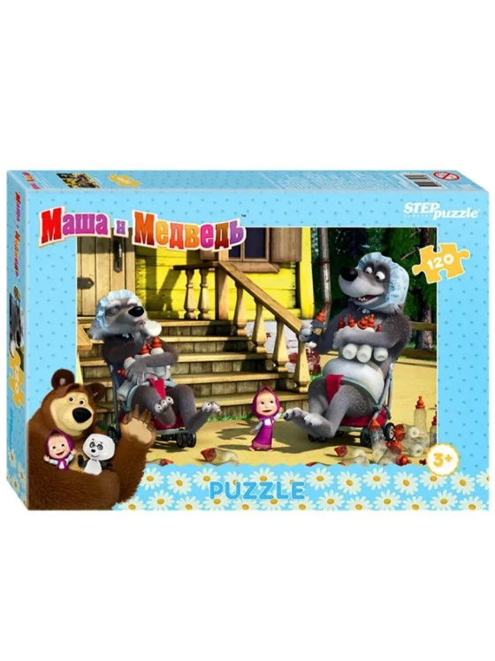Пазл для детей 4 5 6 7 лет Маша и Медведь 2 104 элемента