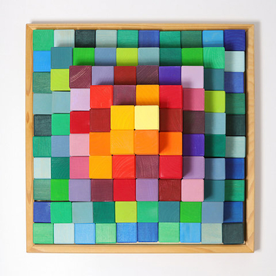 Деревянный конструктор "Ступенчатая пирамида большая", 100 деталей