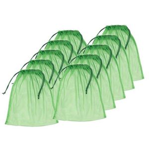 Большой набор средних зелёных экомешочков (10 шт.)