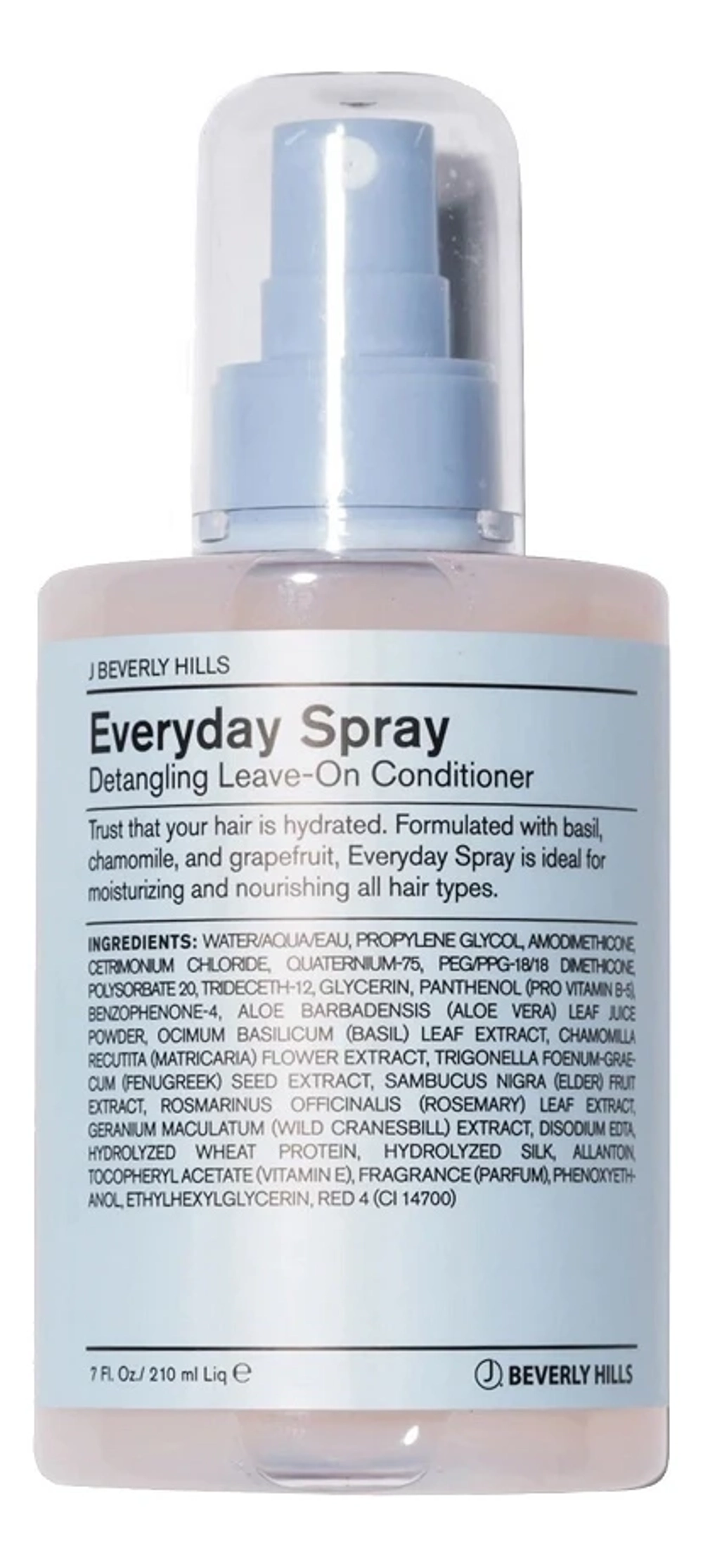 J BEVERLY HILLS Несмываемый кондиционер-спрей -Everyday Spray Detangling Leave-On Conditioner, 210мл