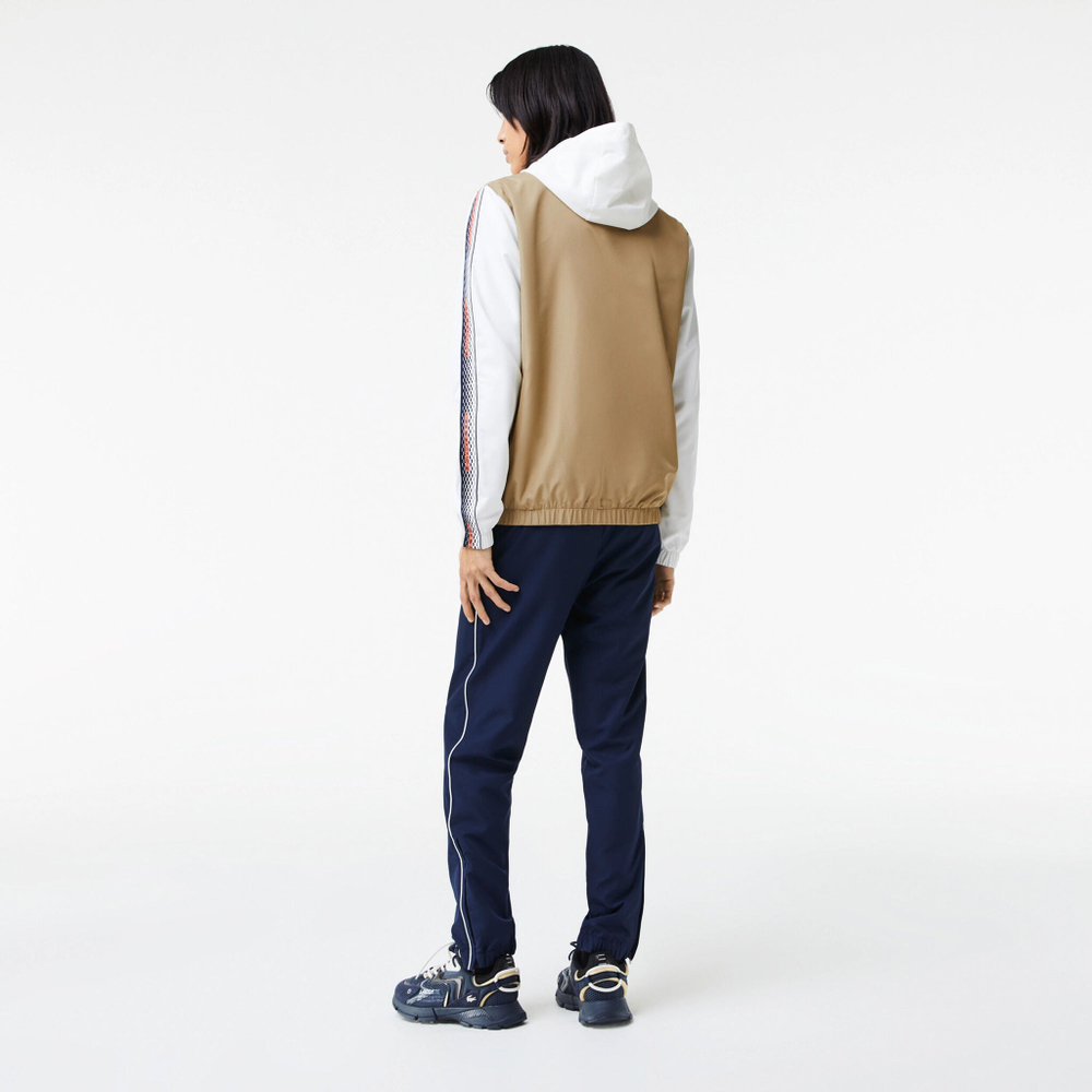 Мужские теннисные Костюмы Lacoste Tracksuit Men - Beige, White