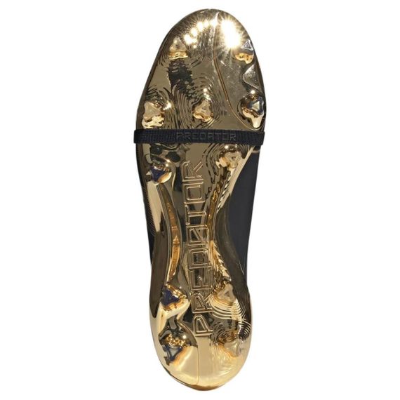 Элитные бутсы Adidas PREDATOR Низкие Черные золотые кроссовки