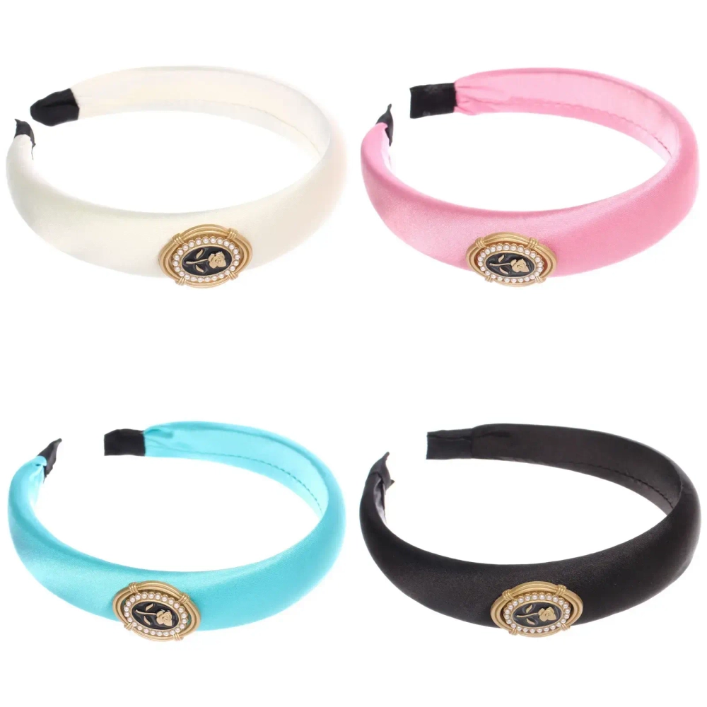 Ободок для волос «МАРЦИПАН», мали, ширина 2,8см, микс 6 цветов ( в пакете с подвесом)