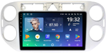 Магнитола для Volkswagen Tiguan 1 2007-2016, Golf Plus (рамка 9 серебро, любая кнопка) - Teyes SPRO+ Android 10, ТОП процессор, 4-32, SIM-слот