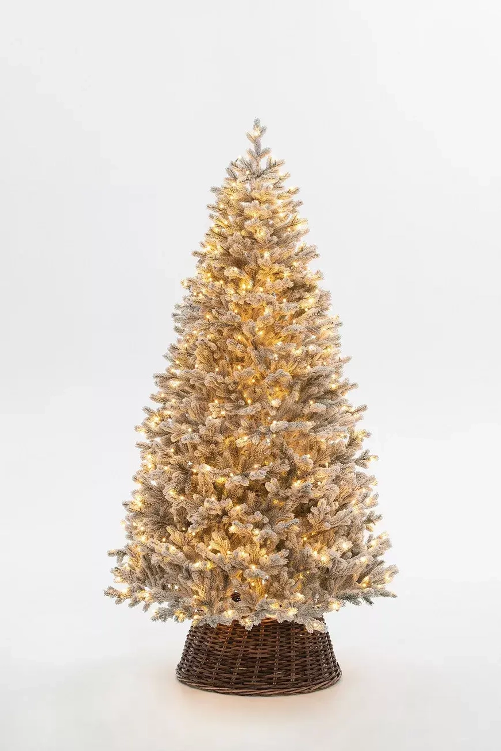 Искусственная елка Алтайская заснеженная 300 см., 885 теплых-белых Led ламп, 100% литая хвоя, ЕлкиТорг (203300)