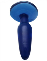 Гелевая анальная пробка (синий) 35х160 мм (Цвет: синий)