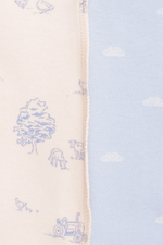 Набор комбинезонов, Бежевый/голубой