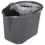 Ведро Grenada прямоугольное, 13л с отжимом МОП (бесцветный)