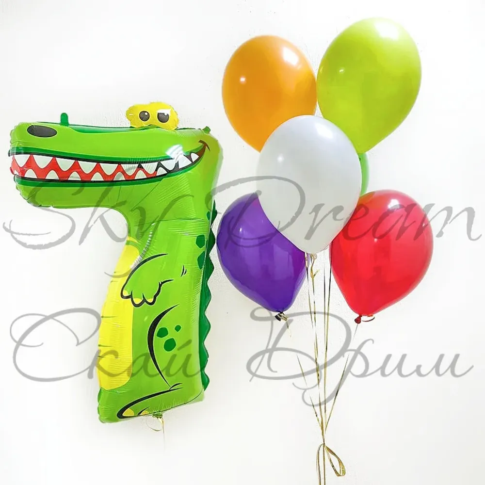 Композиция из шаров На 7 лет Композиция из шаров На 7 лет