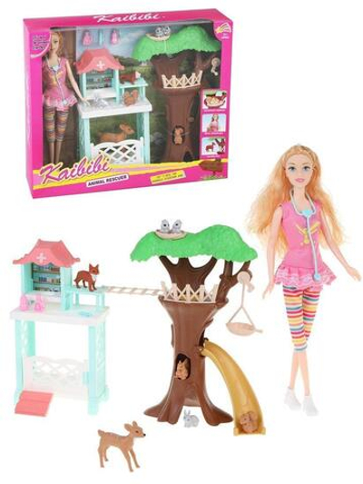 Кукла тип Модель 31см "Уроки заботы" с аксесс. коробка BLD309