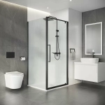 Душевой уголок Niagara Nova NG-35-10AGR-A90GR-34 100x90 стекло прозрачное/профиль графит матовый