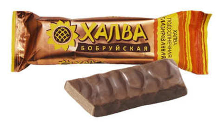 Халва "Бобруйская" Подсолнечная глазированная 60г. Красный пищевик