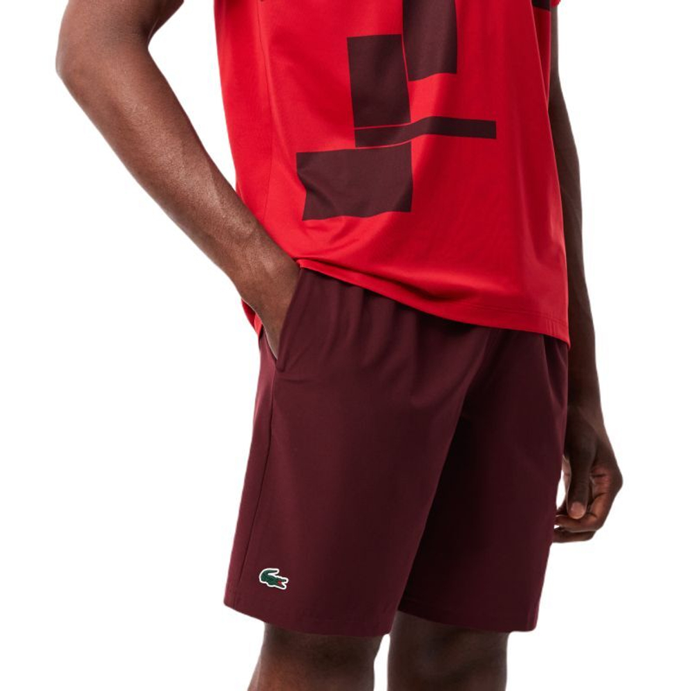 Мужские теннисные шорты Lacoste Tennis x Novak Djokovic Sportsuit - Коричневый