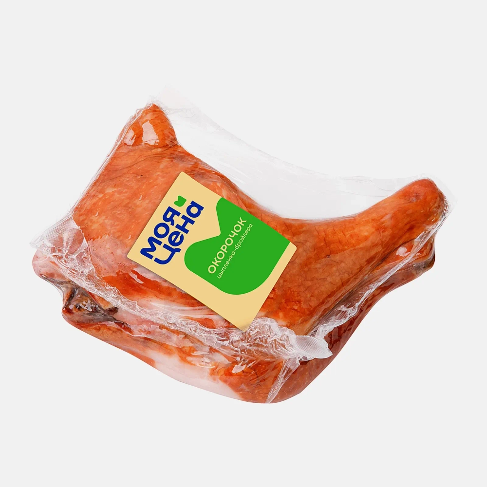 Окорочок цыпленка-бройлера Моя цена копчено-вареный 650г