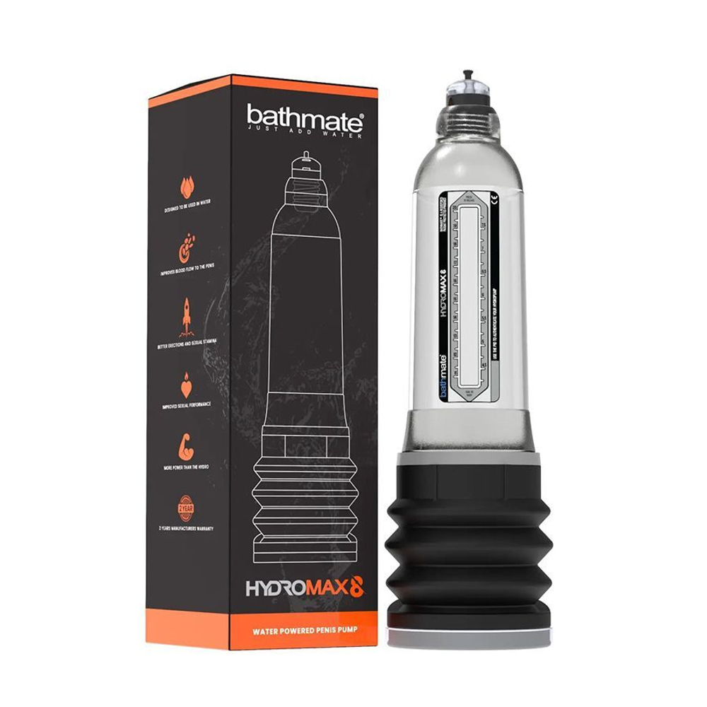 Прозрачная гидропомпа Bathmate HydroMAX8 (Цвет: прозрачный)