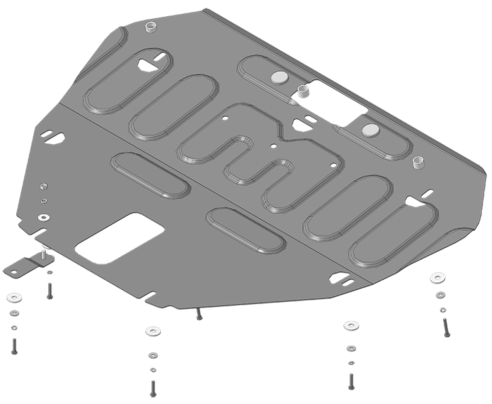 Защита двигателя и КПП для Mazda 6 Motodor.71104