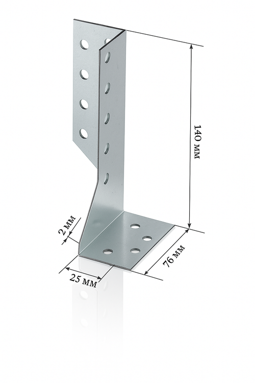 Опора балки левая 140*76*25*2
