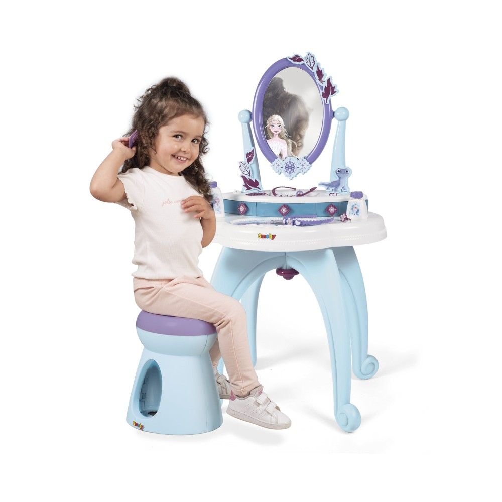 Детский туалетный столик 2в1 Smoby 320244 Холодное сердце для девочки от 3 лет — фото 10