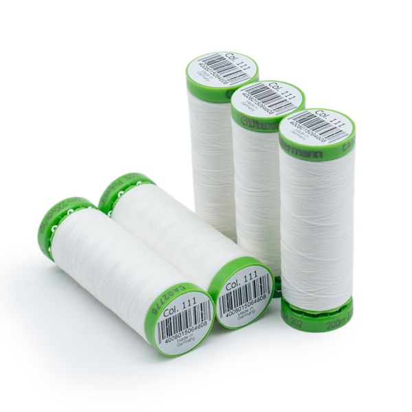 Нитки для тонких тканей Gutermann Extra Fine 150 (200 метров), 5 кат. | _111 айвори