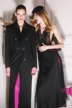 ZARA КЛАССИЧЕСКОЕ ПАЛЬТО СО СМОКИНГОВЫМ ВОРОТНИКОМ — ZW COLLECTION LIMITED EDITION, ЧЕРНЫЙ