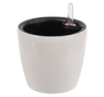 Кашпо АНФА 1,8л D150мм H=135мм вставка V=1л и автополив, с индикатором уровня воды