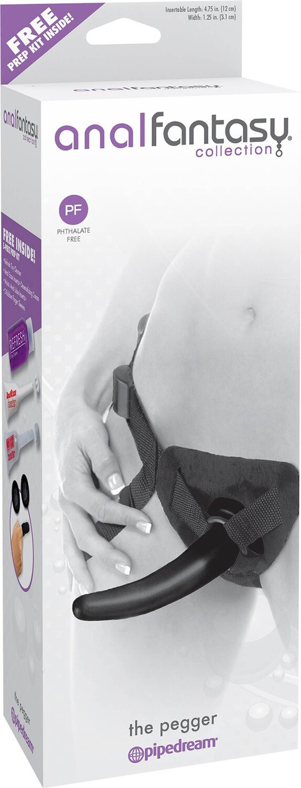 Анальный страпон с регулируемыми ремнями The Pegger