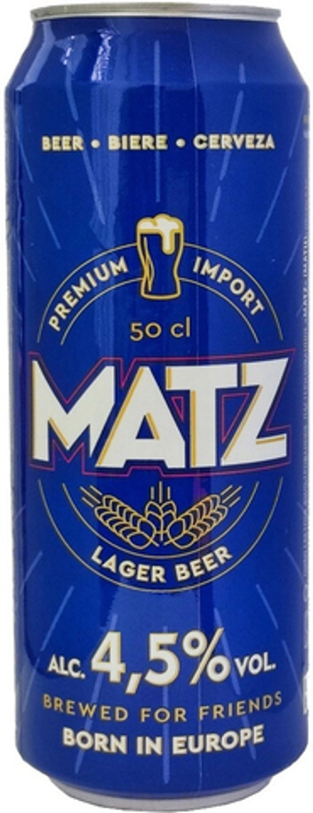 Пиво Матц / Matz 0.5 - банка
