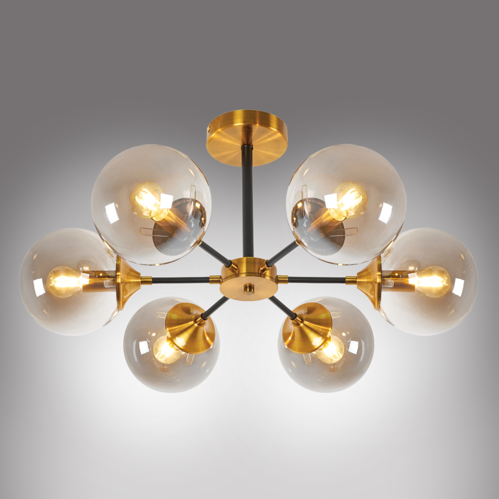 Потолочная люстра на штанге MyFar Fisher MR1741-6C