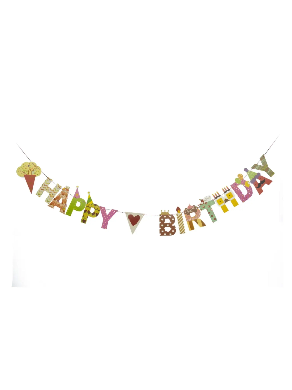 Гирлянда праздничная, длина 200 см (бумага) / 200 см арт.90413