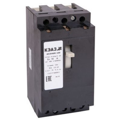 Автоматический выключатель АЕ 2046М-100 12,5А