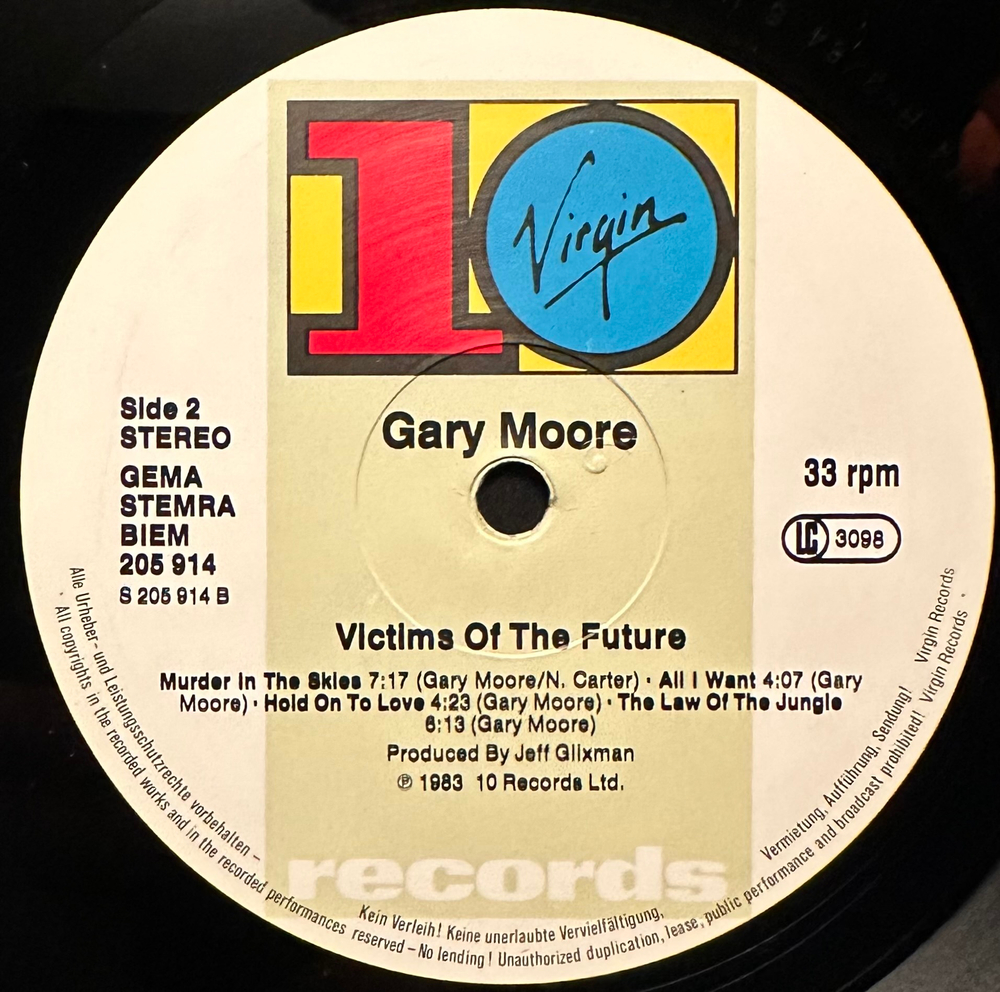Gary Moore - Victims Of The Future (Германия 1984г.)