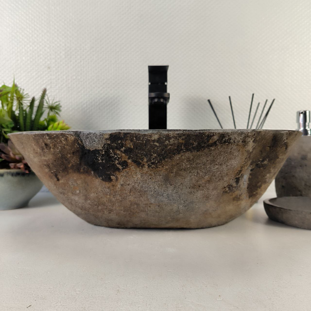 Раковина из речного камня RS-65205 44*34*15 0856