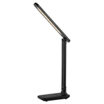 Светильник настольный аккамуляторный, складной, LED, 5 Вт, с USB, черный, Эра, ЭРА NLED-495-5W-BK, Б