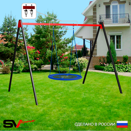 Уличные качели Sv Sport УК176В1 (3.0м/Гнездо Оксф. 100см/Подвесы на втулке 1к)