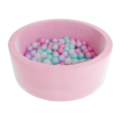 Детский сухой бассейн Romana Airpool Max Розовый с розовыми шариками