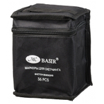 Маркер для скетчинга, двусторонние, Basir, на подставке, четырёхгранные, 14 мм, спиртовые, 36 шт