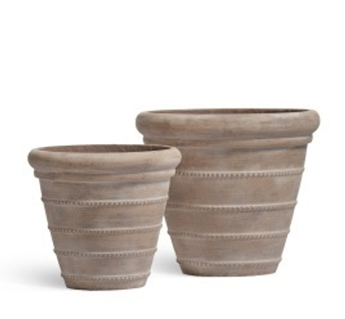 Кашпо TREEZ Ergo Italica Классический конус Капучино д-29, в-29 см