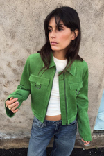 CROP ИСКУССТВЕННАЯ ЗАМШЕВАЯ КУРТКА - ZARA
