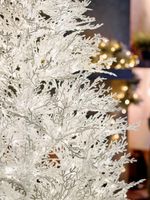 Искусственная белая елка с гирляндой встроенной «Normandia» Нормандия (коралловые ветки) от 2,1 м до 2,4 м