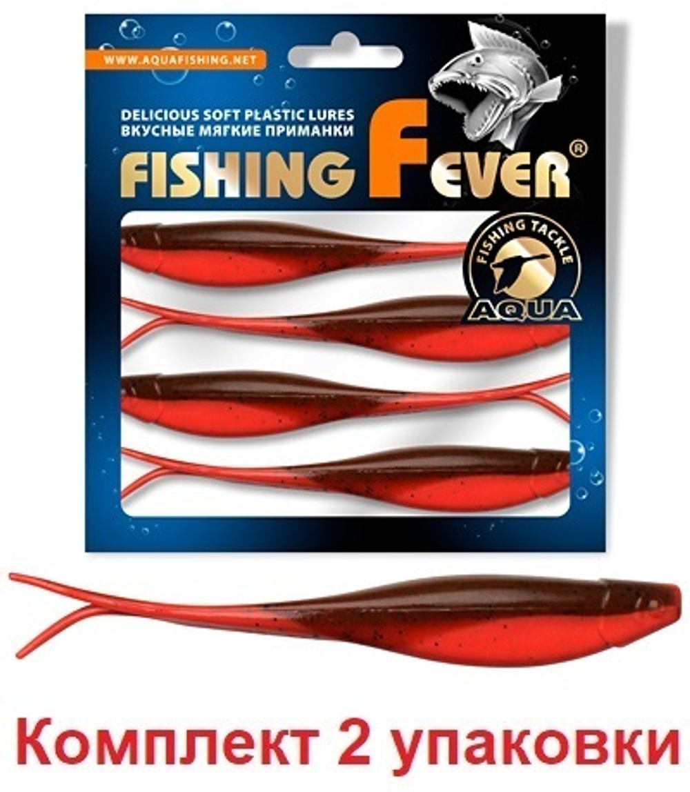 Мягкая силиконовая приманка риппер для дроп-шота AQUA FishingFever BOSS