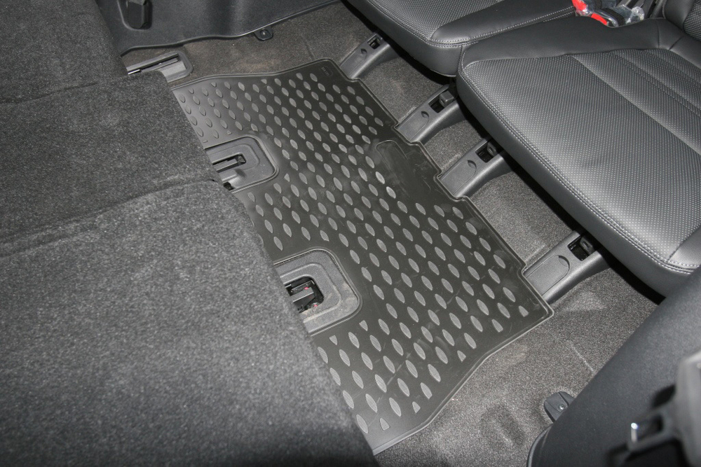 Коврики в салон для KIA Sorento Prime (III,IIIr), 2014-2020, 3-й ряд, 1 шт. (полиуретан) Element.CARKIA00003